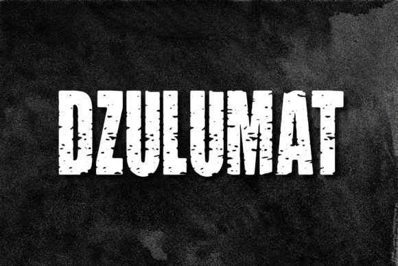 Dzulumat: The Horror Display Font That Stands Out