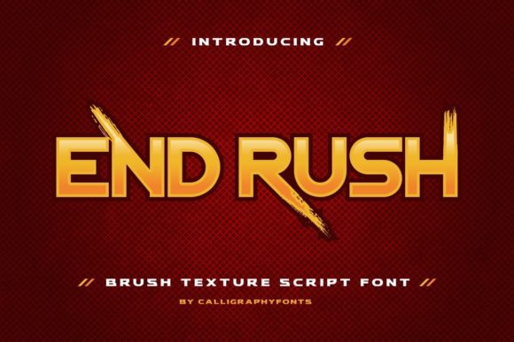End Rush: The High-Velocity Display Font for Bold Branding