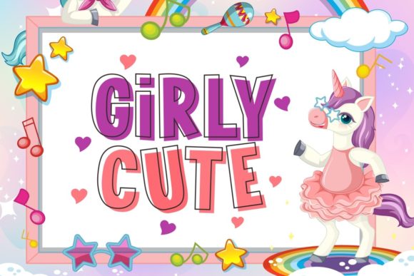 Girly Cute: The Bold, Thick Display Font for Relaxed and Playful Design