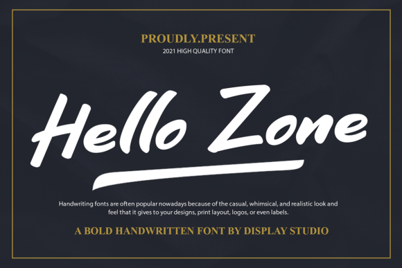 Hello Zone: Elevating Design with Bold Handwritten Typography