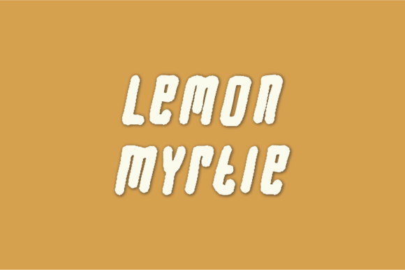 Lemon Myrtle: A Unique Display Font for Distinctive Branding