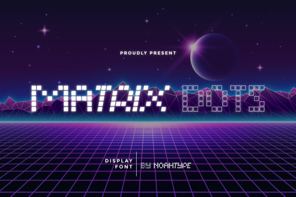 Matrix Dots: Elevating Digital Design with Futuristic Typography