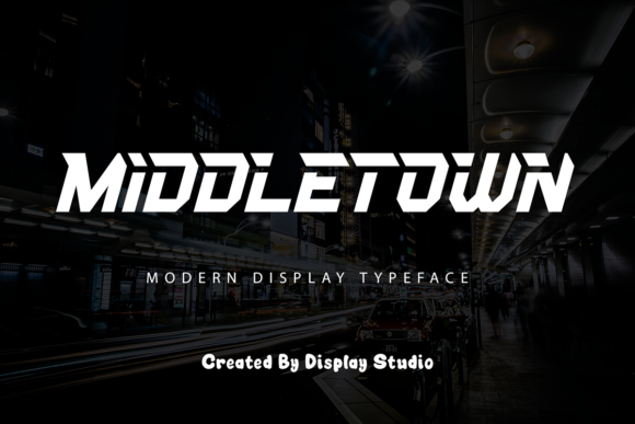 Middletown: A Modern Display Font for Creative Projects