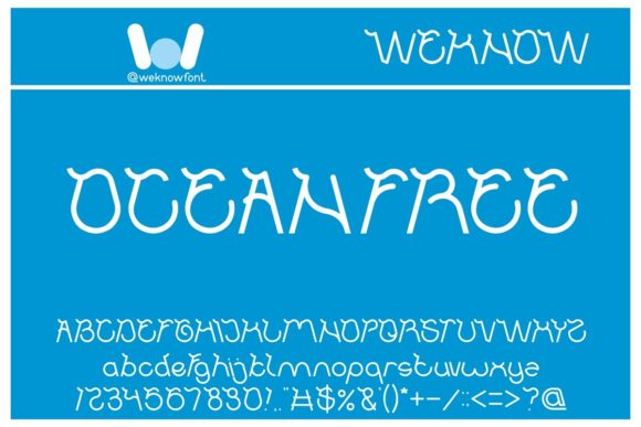 Ocean Free: Navigating the Nuances of a Fancy Display Font