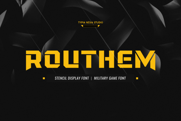 Routhem: A Bold Display Font for Impactful Design