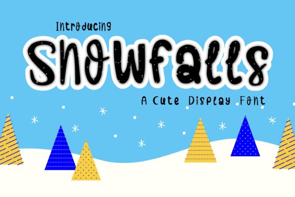 Snowfalls: The Playful Display Font for Joyful Design